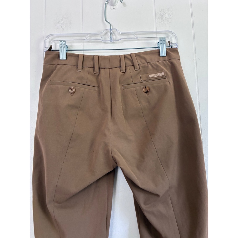 Prada Brown Slim Fit Equestrian Trousers Ankle Zip Pants Womens Size 40 IT 4 US - Picture 5 of 12